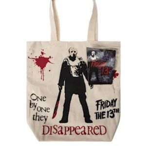 Warner Bros. Friday The 13th, "One By One They Disappeared," Tote Bag